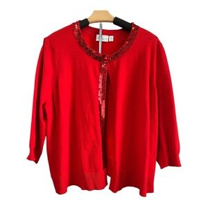 JohnPaulRichard Sequin Accent Cardigan